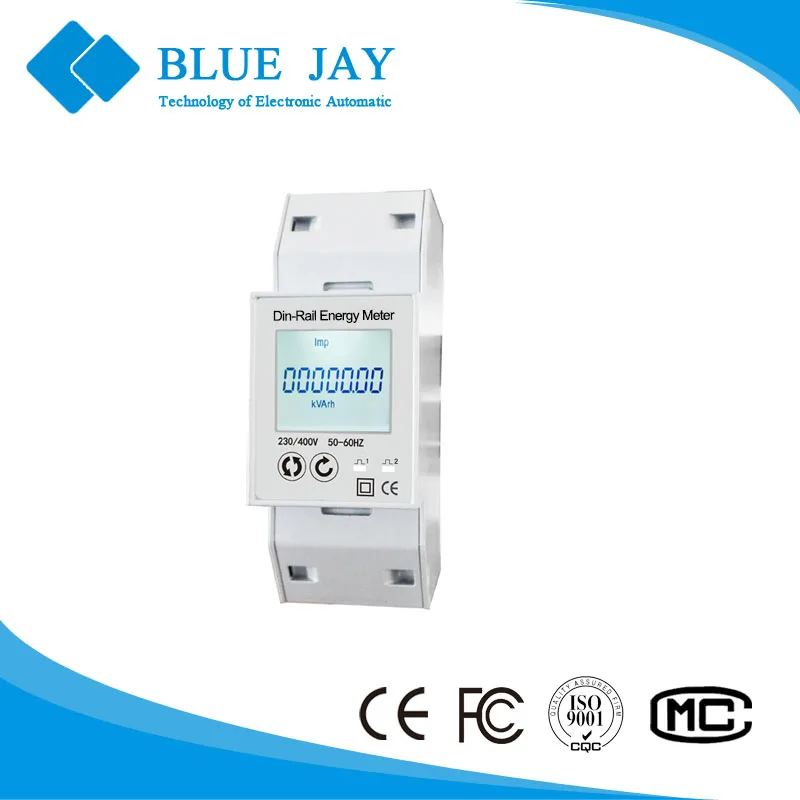 Smart Energy Meter Electric Power Meter 2p3w Watt Hour Meter With Rs485