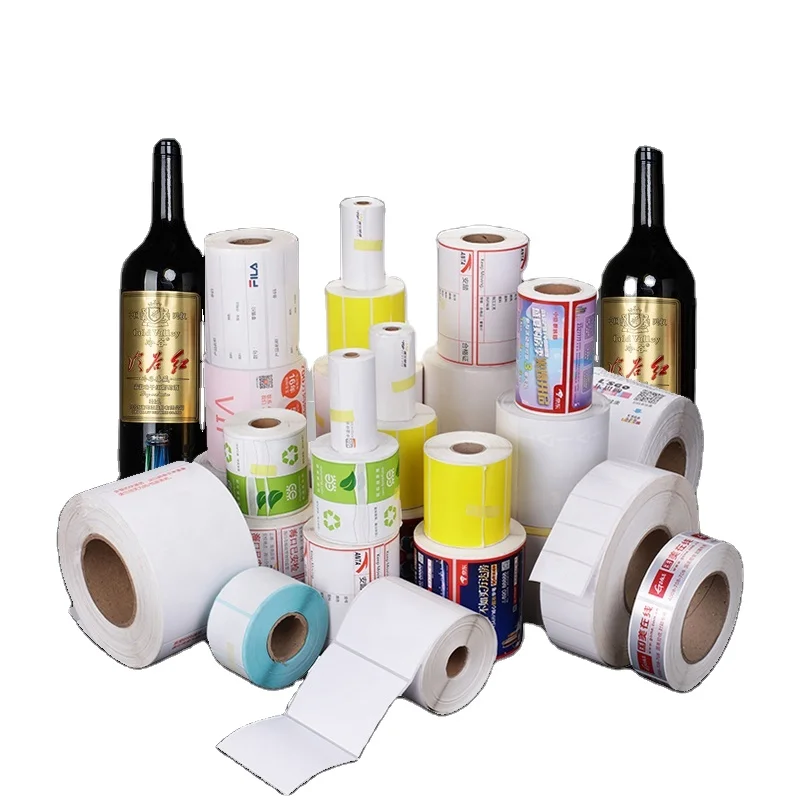OEM Service Price Printing Thermal Paper Adhesive Food Logo Label Sticker Color Printing Label Sticker