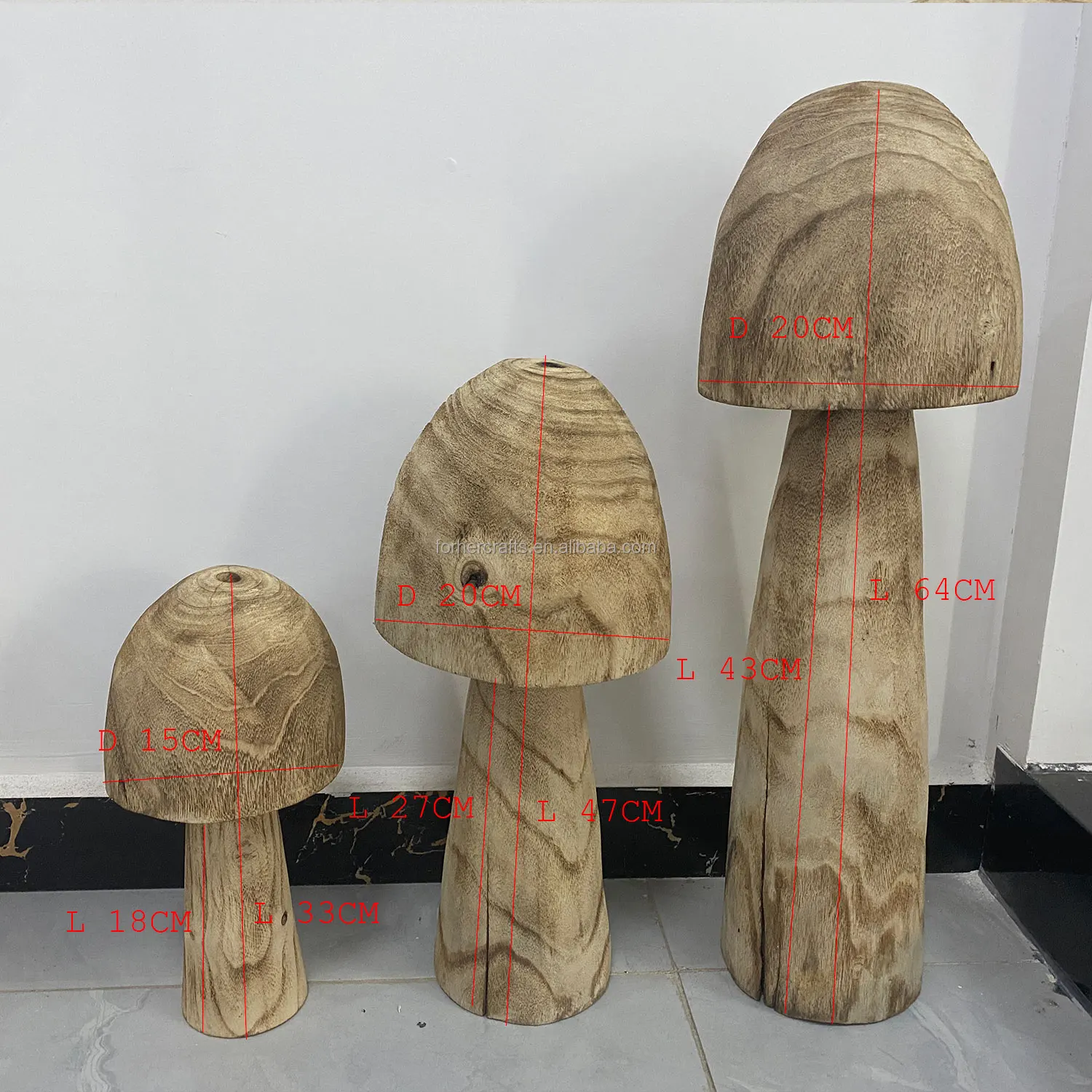 Thick Wooden Mushroom Garden Ornaments Large Wooden Decorative Garden Mushrooms Buy Unique