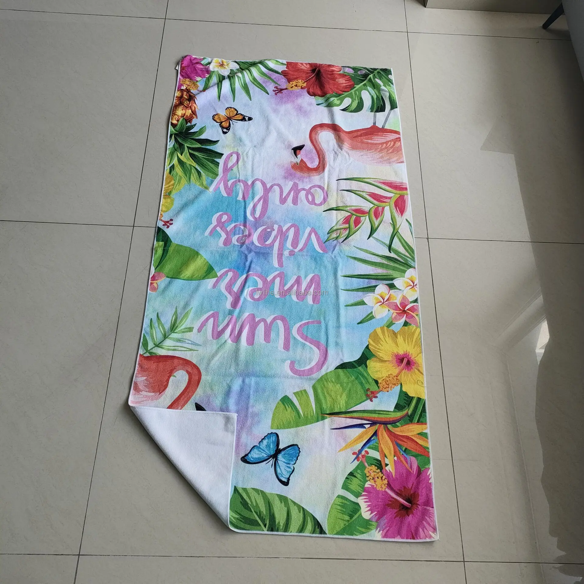 Wholesale Quick Dry Sublimation Towel Blank Custom Logo Blank Tea Towel