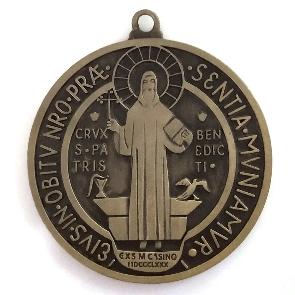 St. Saint Benedict 2 Medal - Exorcism - Medalla Blessed By Pope