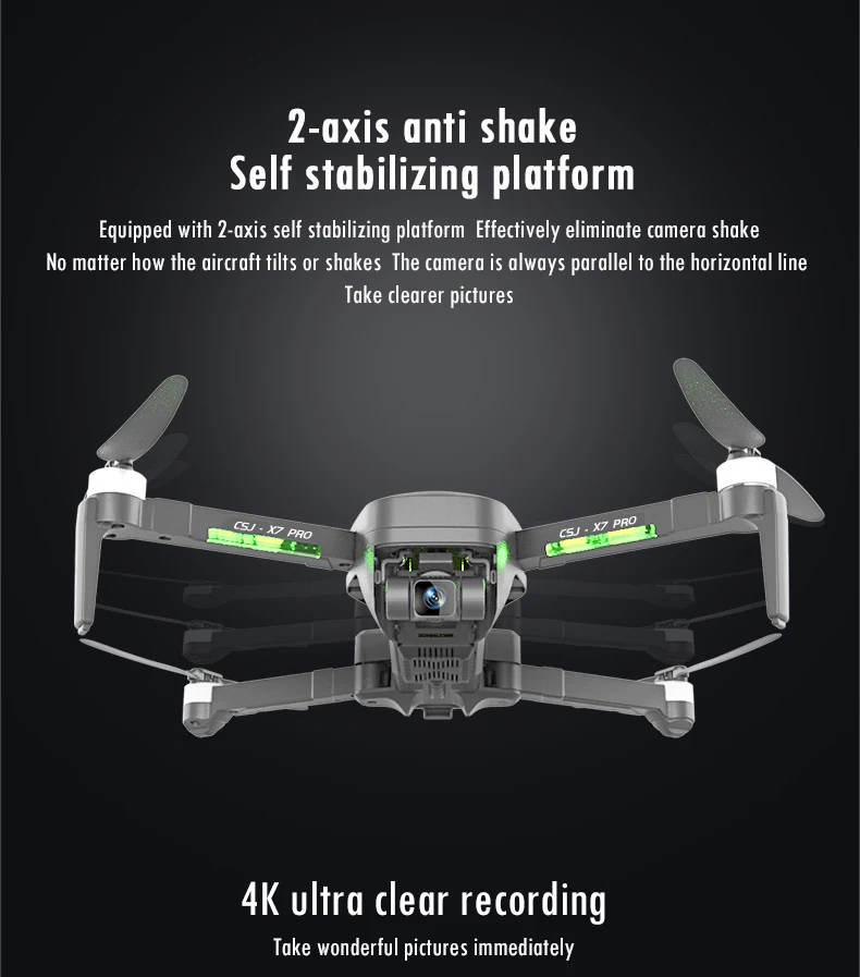 csj x7 gps camera drone