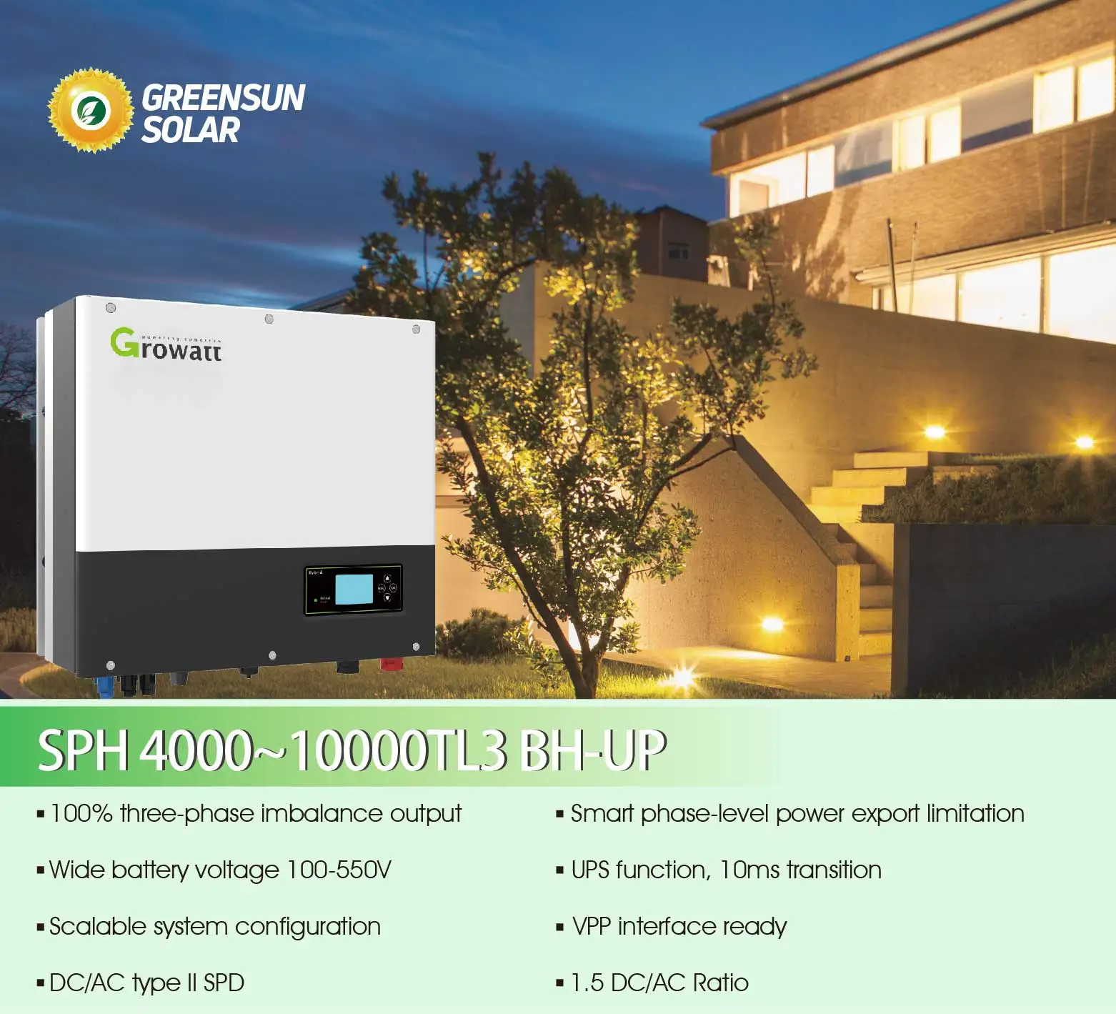 Growatt Hybrid Inverter 10KW - Efficient Solar Solution