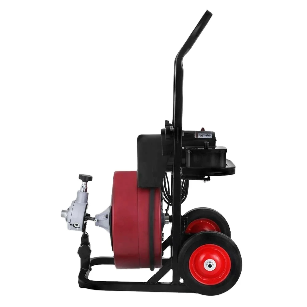 VEVOR 100ft x 3/8 inch Drain Cleaner Machine Electric Drain Auger with Cutters for sale online 
