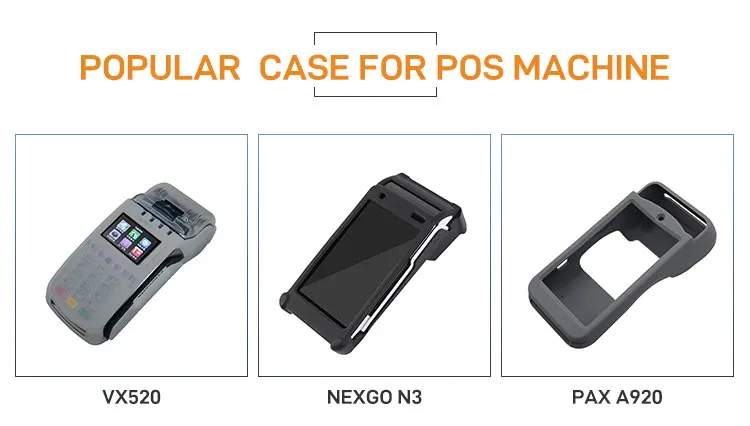 Factory customized High Quality Silicone POS Machine Case Multicolor Silicone POS Cover for Nexgo K300