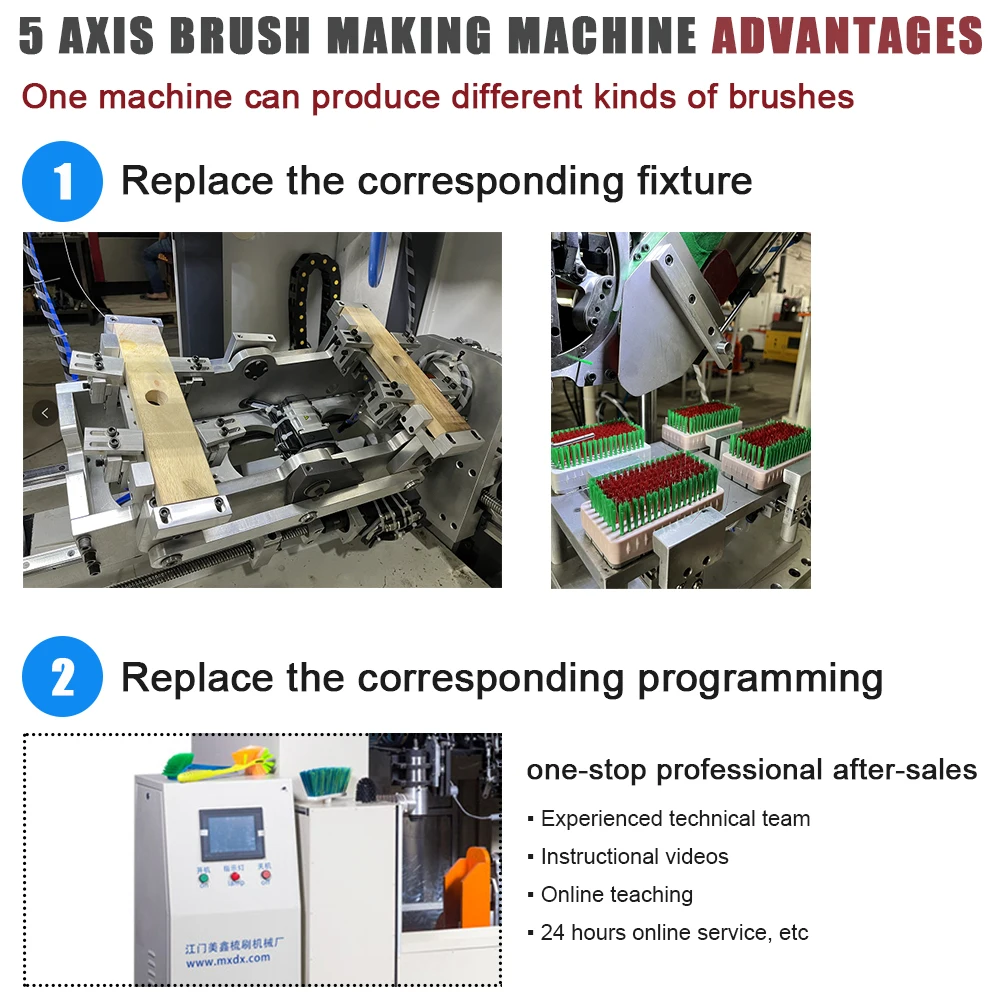 CNC 5 Axis 1 Drilling 1Tufting Brush Making Machine Home Product Manufacturing Machinery for Broom Brushceiling Brush Making
