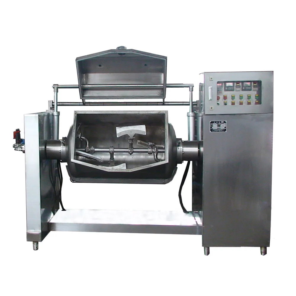 Автоматический вакуумный горшок для сэндвичей с паровым подогревом и перемешиванием горизонтальной