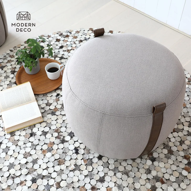 Kain Velvets Ottoman Kaki Tabouret Pouf Sofa Stool Modern Deco Pembuatan Massal Menyesuaikan
