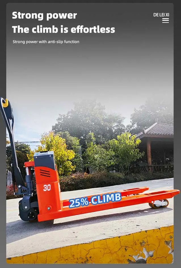 Electric transpallet truck 1.5-2ton battery pallet fork lift with fast-chargering Lithium battery