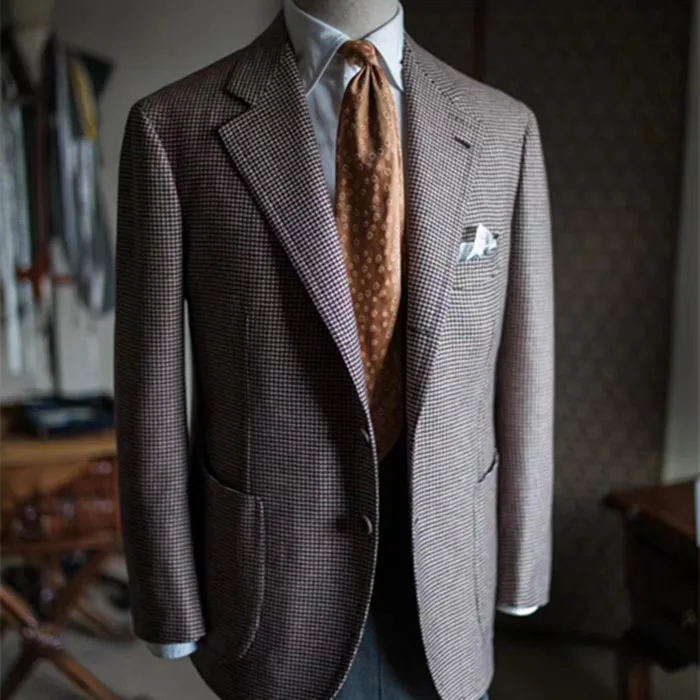 Best Quality Men's Single-breasted Woolen Suit Custom Office Uniform Design With Plus Size Feature Fashionable Coat And Pant