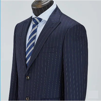 New Arrival Custom Men's MTM Suits 50% Wool Slim Fit Casual Blazer With New Pant Coat Design Woven Fabric Photo Business Office