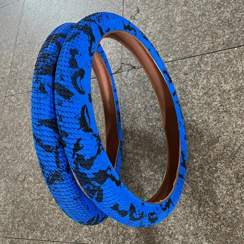 20x2.1 Unique Design Blue Color Camouflage Bicycle Tires for BMX in Various Sizes