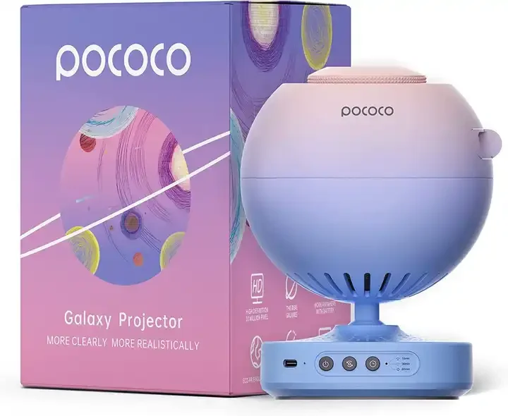 POCOCO プラネタリウム スタープロジェクターライト POCOCO Galaxy Star Projector for Bedroom with Replaceable