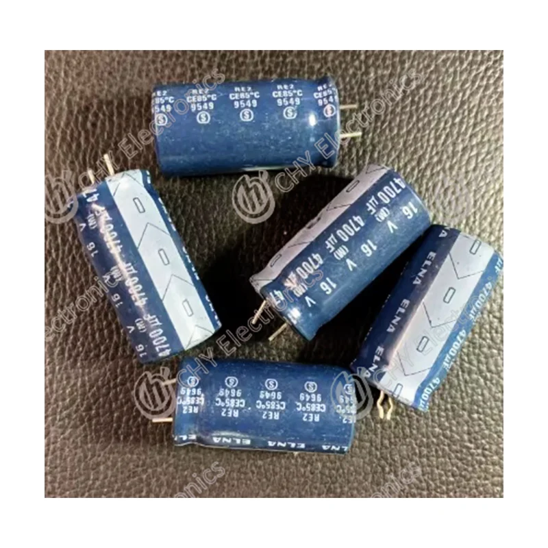 ELNA CE-W 50V 4700μF 電解ブロックコンデンサ 2個セット ELNA 16V 4700uF RE2シリーズ 16X32mm 青ローブ 電解コンデンサー