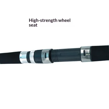 Stock Wholesale Three-Section Portable Ultra-hard Tuning Iron Plate Rod Heavy Carbon Boat Rod Quick-Draw/Slow-Roll Rod Fishing – Hard Lure – view 4