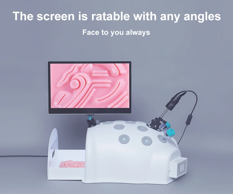 Advanced Abdominal Laparoscopic1080P HD Trainer Box Simulator Laparoscopic Training Box with Endoscope Camera Endotrainer