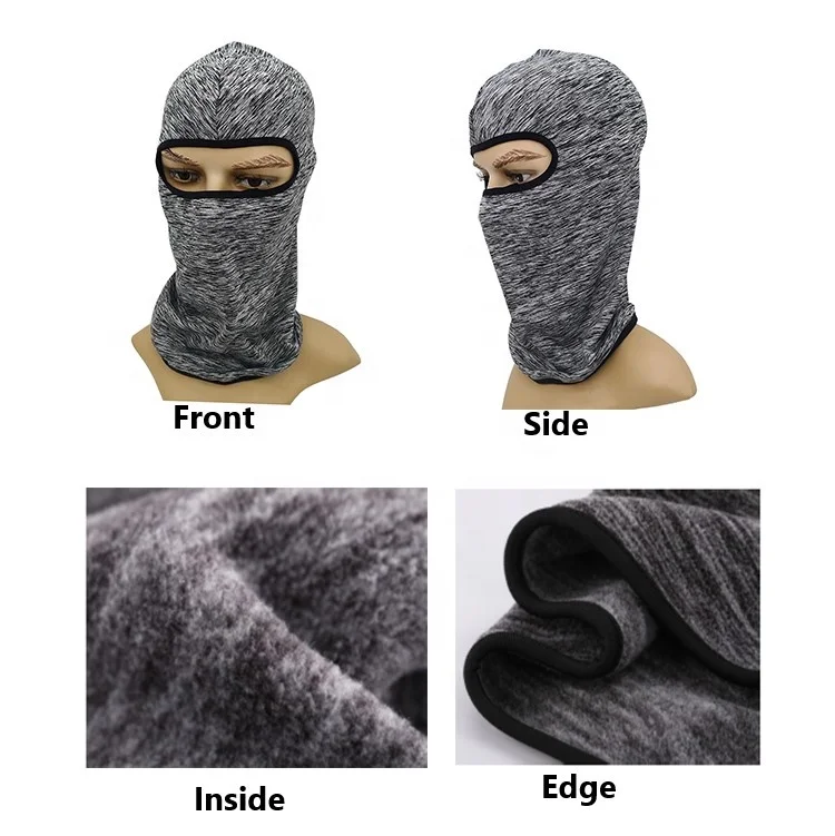 Однотонная ветронепроницаемая 1 одно отверстие Балаклава Лыжная маска skimask спортивные шапки бини зимняя теплая Мужская Рыбалка Лыжный спорт