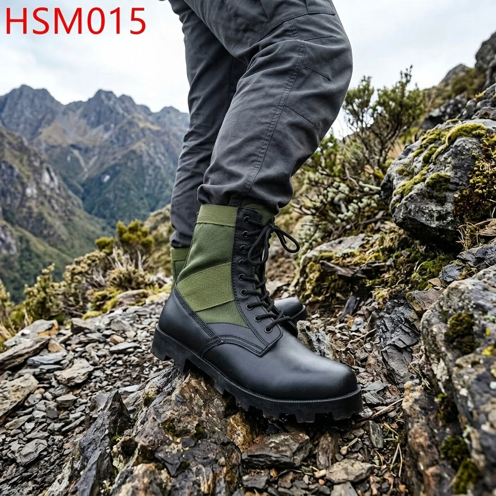 ZYF,Coastal Hiking Super Hard Rubber Sole Altama Combat Boots Tactical Operations Cow/suede Leather Tactical Boots HSM015