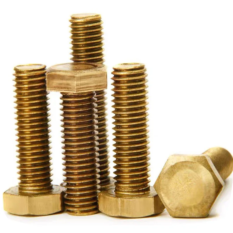 Brass Fastener ASME B18.2.1 China Manufacturing Wholesale Price Hex Bolts