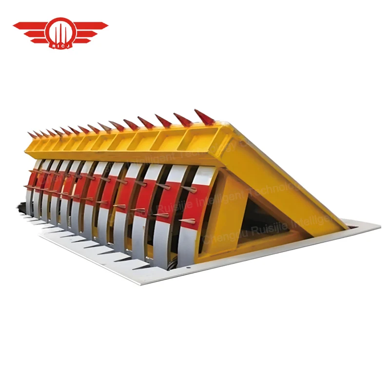 Removable Road Blocker Remote Control Parking Barrier Road Block Spike System Metal Barricade