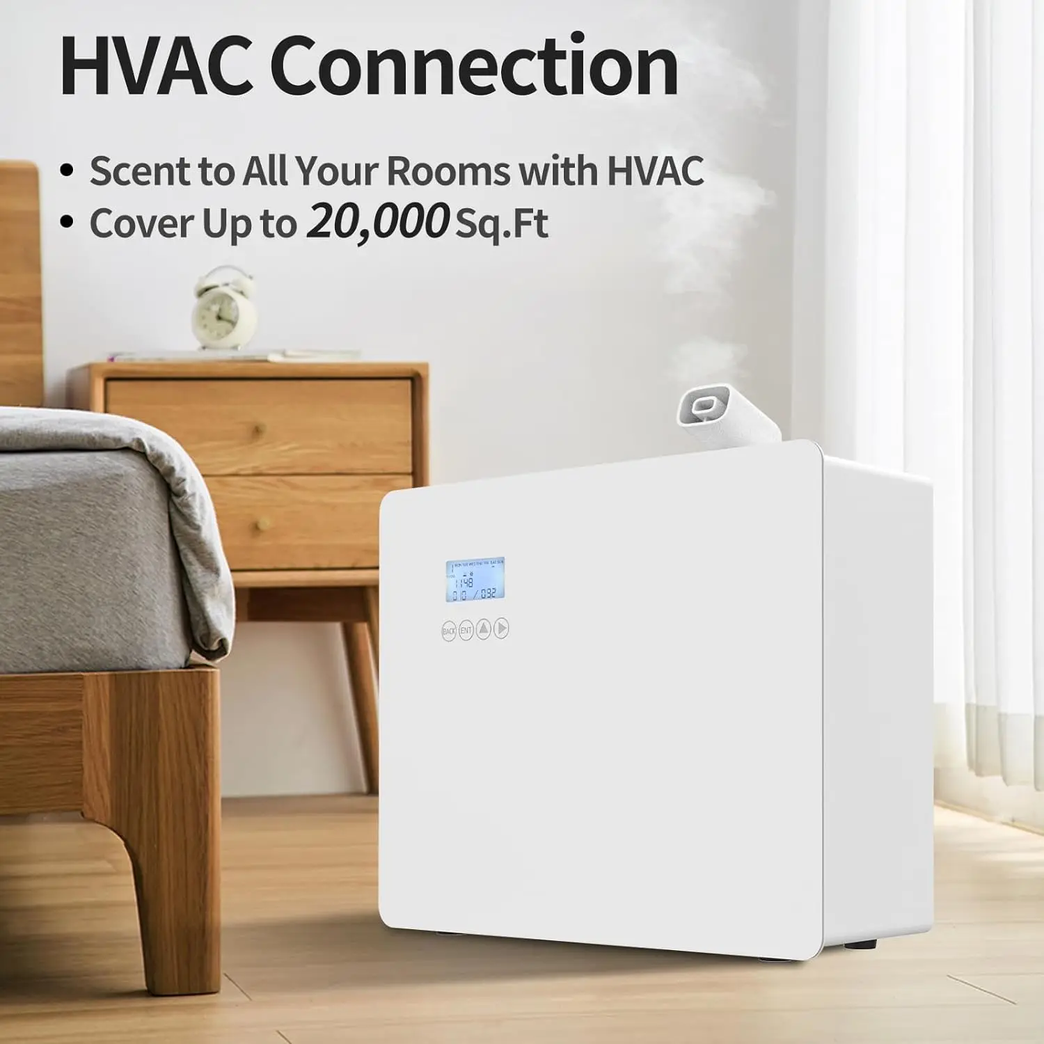 Smart Scent 1000ML HVAC Air Machine APP Control Electric Nebulizing Oil Diffuser Waterless for Hotels Bars Offices-Eco-Friendly