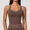 Brown-Tank Top