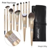 Faire youyour logo brosse avec rouleau Pu bagr logo 10pcs brosse
