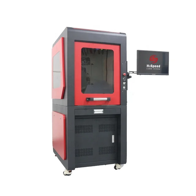 New Design Full Enclosed Safety 30W Fiber Laser Marking Engraving Machine With CE Certificate