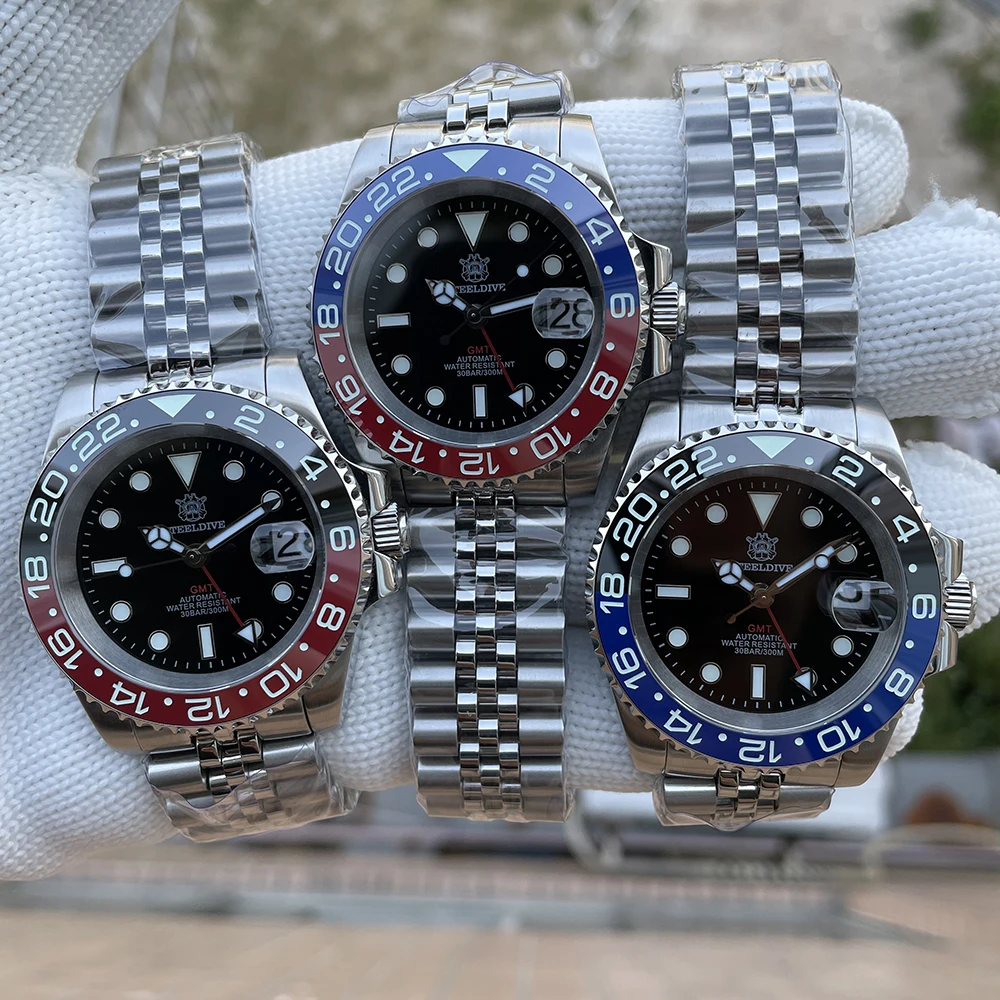 STEELDIVE SD1993 GMT NH34 Automatic 300M Waterproof Stainless