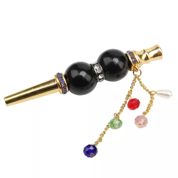 wholesale portable mouthpieces accessories take a handful of jewels decorated original stainless steel hookah mouthpiece