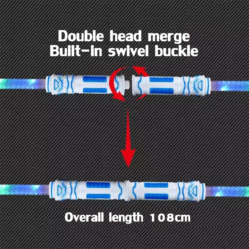 Светящиеся игрушки сабель пластиковый светодиодный музыкальный меч светящийся дуэль световой игрушка двойная головка