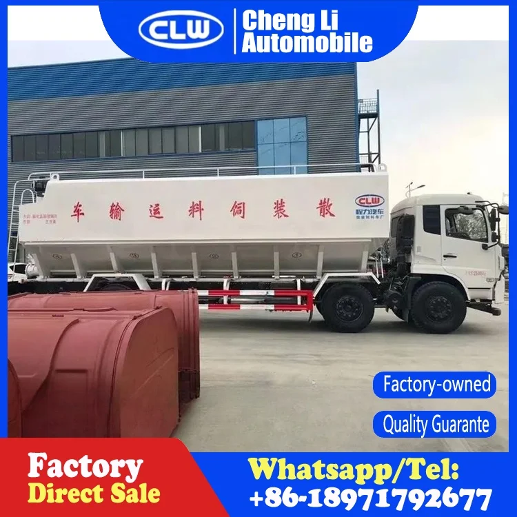 Dongfeng Bulk Feed Tank Truck 6x2 Chick Feedfodder Feed Transportation