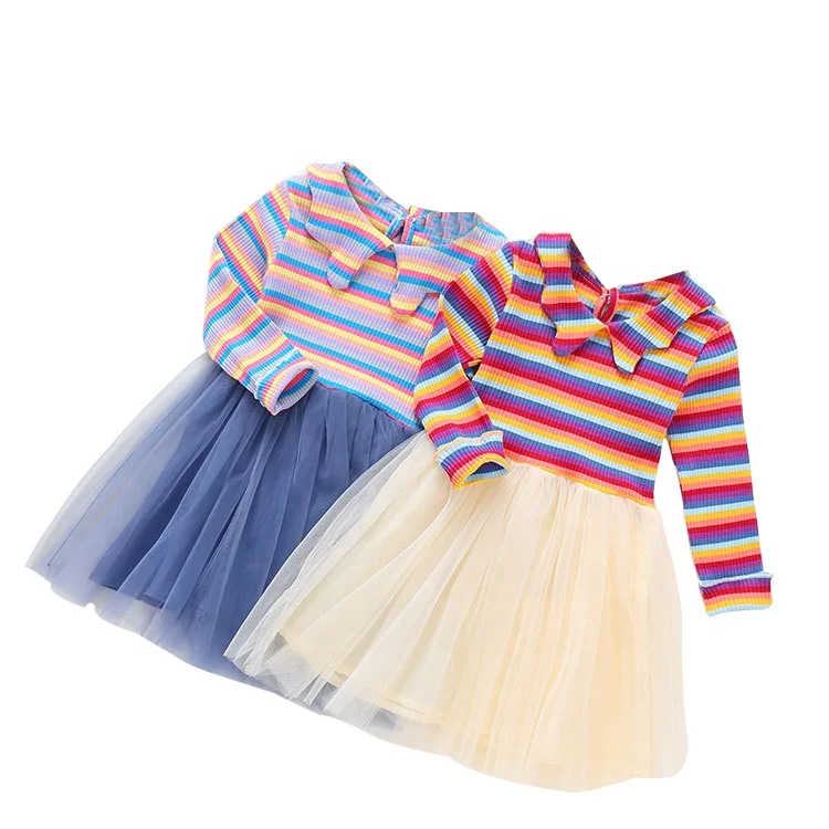 rainbow fitted dresses