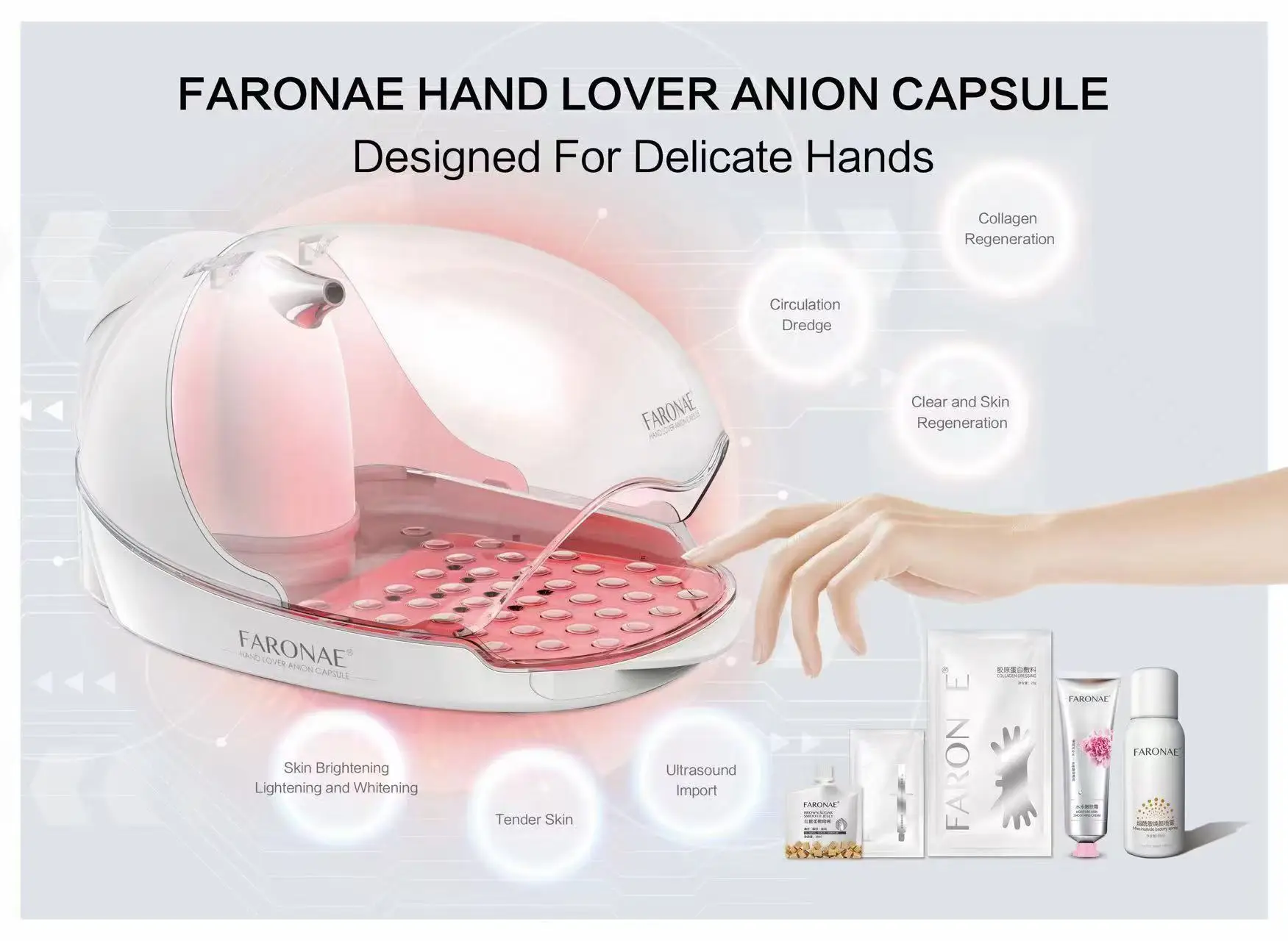 S Blue & Red Light Space Capsule Skin Rejuvenation Whitening Hand Care Light Physiotherapy Intelligent Machine for Beauty Salon