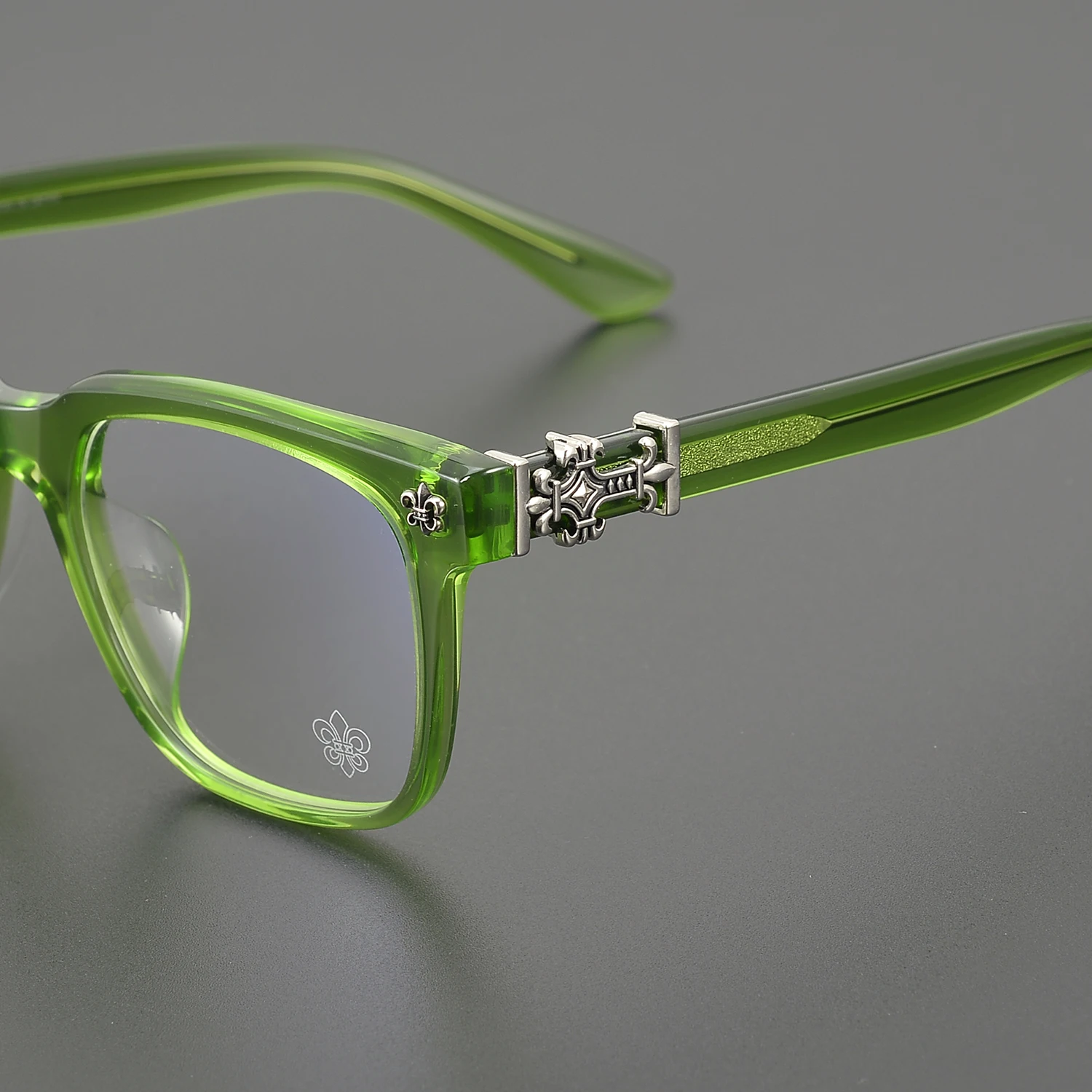 Unisex Rectangular Popular Frame Acetate Branded Granny Grandpa Reading Women Glasses Frame Personalized Solid Color Eyeglasses