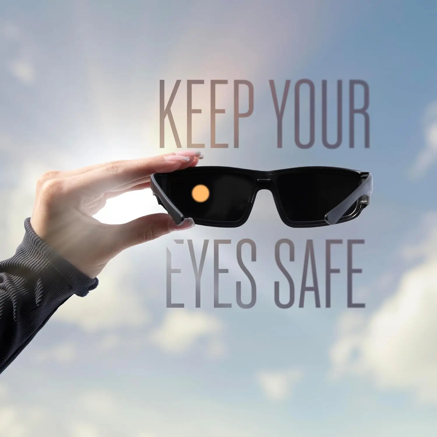 Solar Eclipse Glasses Approved AAS, CE and ISO Certified Safe for Direct Sun Viewing