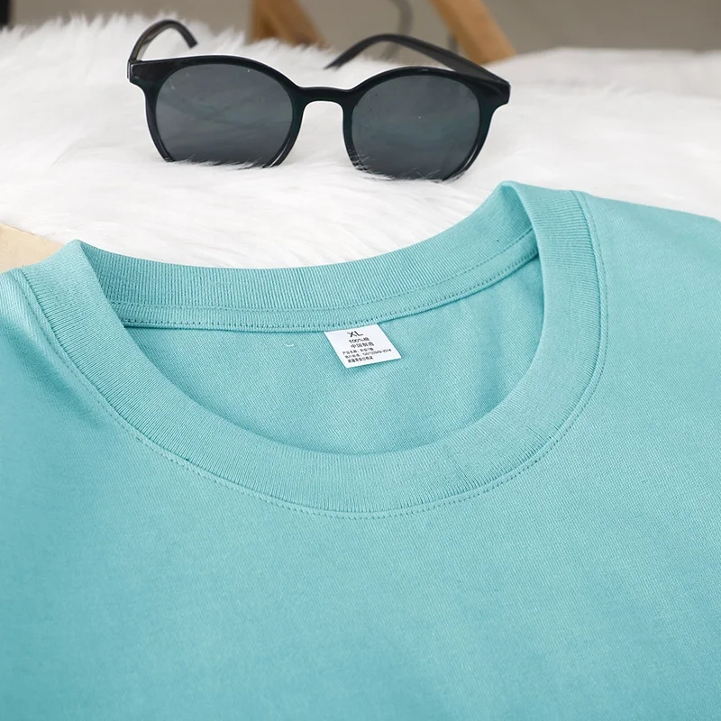 JL0514A Wholesale 240GSM Heavy Cotton T Shirt Unisex Women Pink Drop Shoulder T-Shirts Oversized Men Boxy Fit Blank TShirts