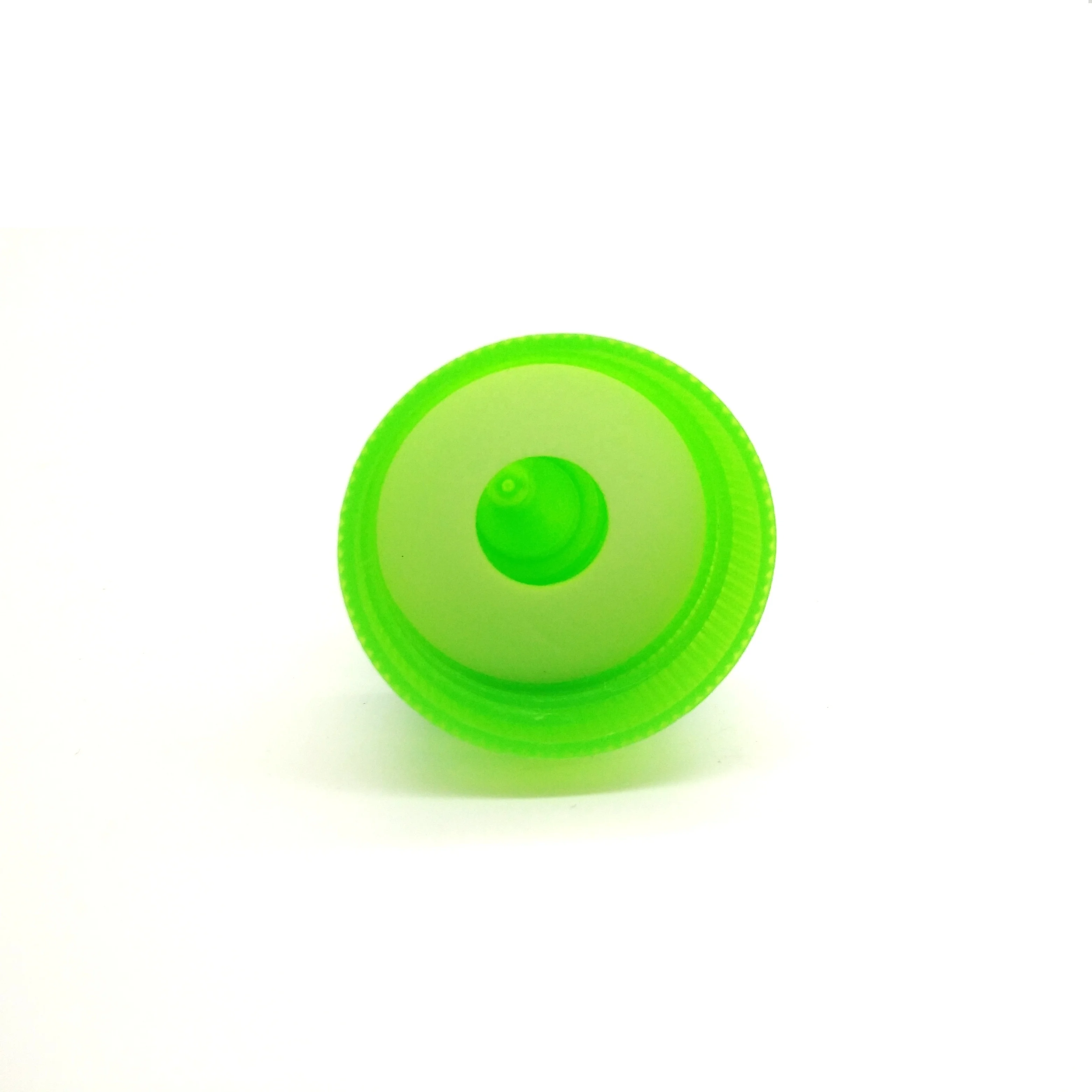 Customized Size Plastic Wide Long Nozzle Twist Top Cap With Green Twist