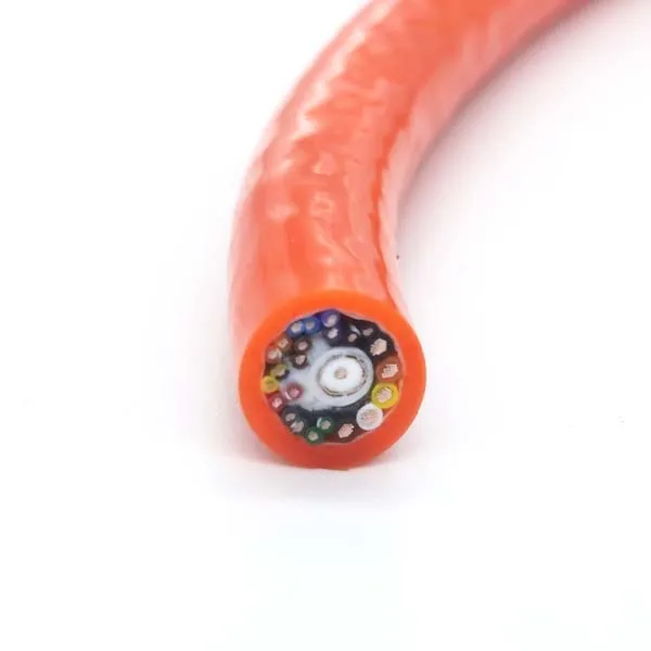 Multicore Flexible CCTV Detection Pipeline Inspection Robot Cable