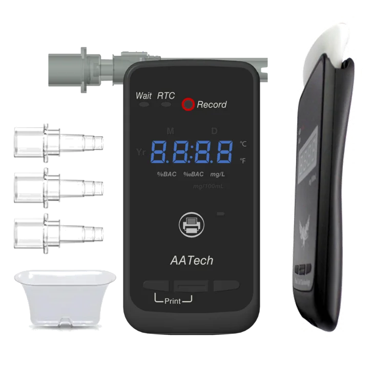 Alcohol Breath Tester Breathalyzer Fuel Cell Sensor with Wireless Printer