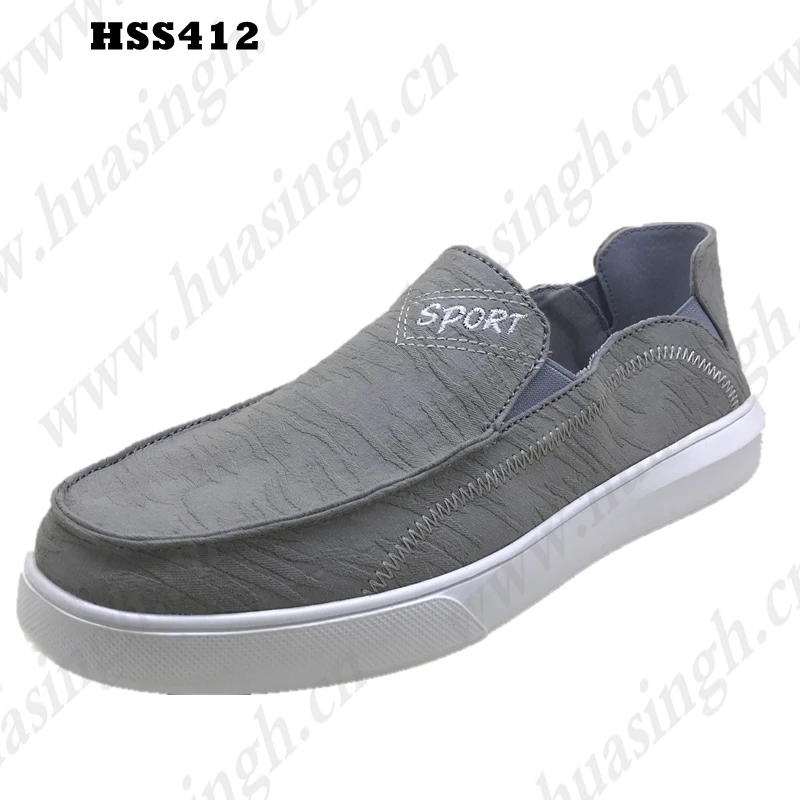 LXG,grey Color No Shoelace Casual Super Light Sport Shoes Low-cut Flat Outsole Walking Shoes for Sale HSS412