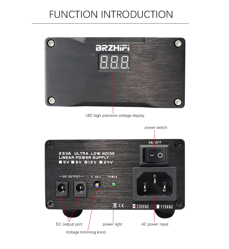 BRZHIFI AUDIO SUPER 25W DC Linear Power Supply 3.5A 5V 9V 12V 24V Double  Output Low Noise USB Amplifier Stable Power Supply| Alibaba.com