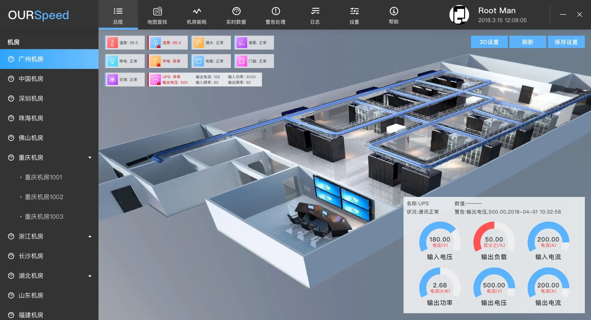 Data Center Centralized Monitoring Alarm System Host Environmental ...