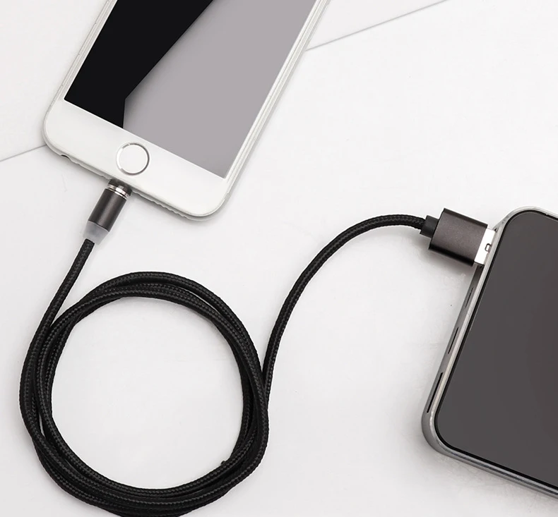 3-in-1 Magnetic Charging Cable Fast Charge Magnetic USB Cable For iPhone Android Type-C 1M with Box