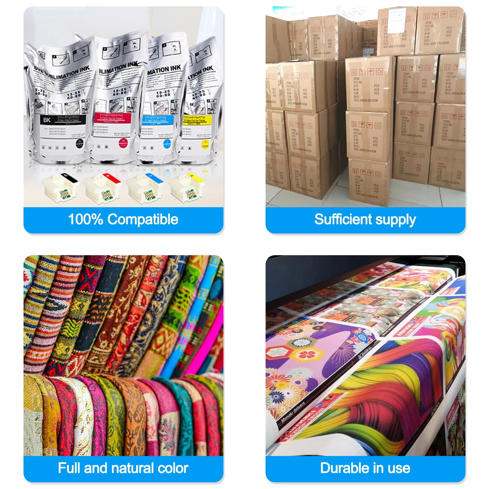 1100ml T46C Sublimation Ink for Epson F6300 F6330 F6360 F6370 F6380 F9430 F9430H F9400 F9400H F9460 F9470 F9470H  F9480 F9480H
