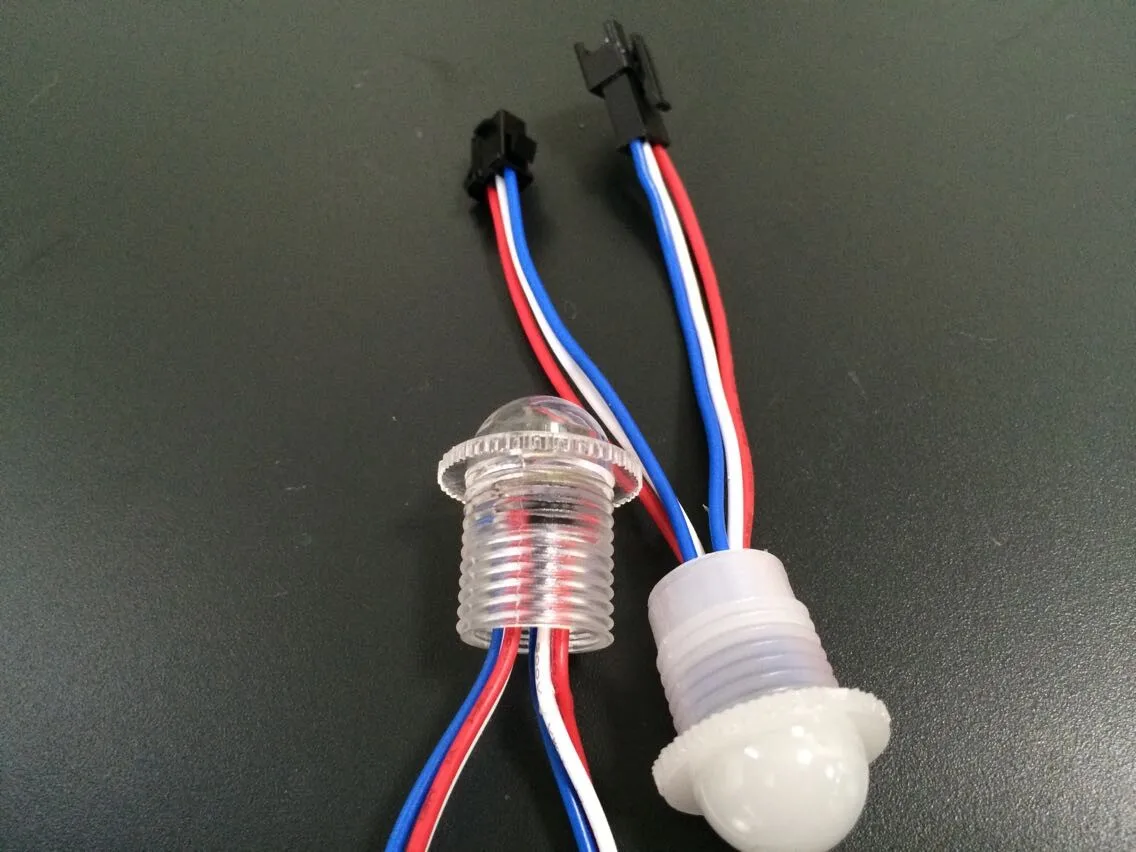 Aidisen Led Pixel Controller Software 20mm Led Point Light Source Transparent Milky Cover Led Pixel Light 5050