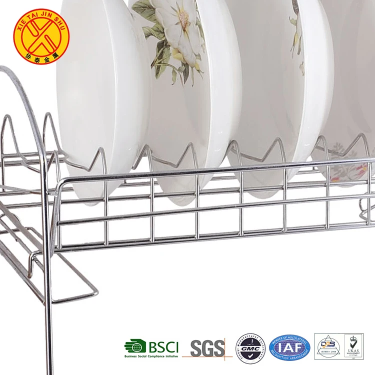 Buy Wholesale China Wholesales Custom Kitchen Shelf Rack Stand Two Tier Over  Sink Dish Drying Rack Stainless Steel Over Sink Dish Drying & Rack at USD  20.5