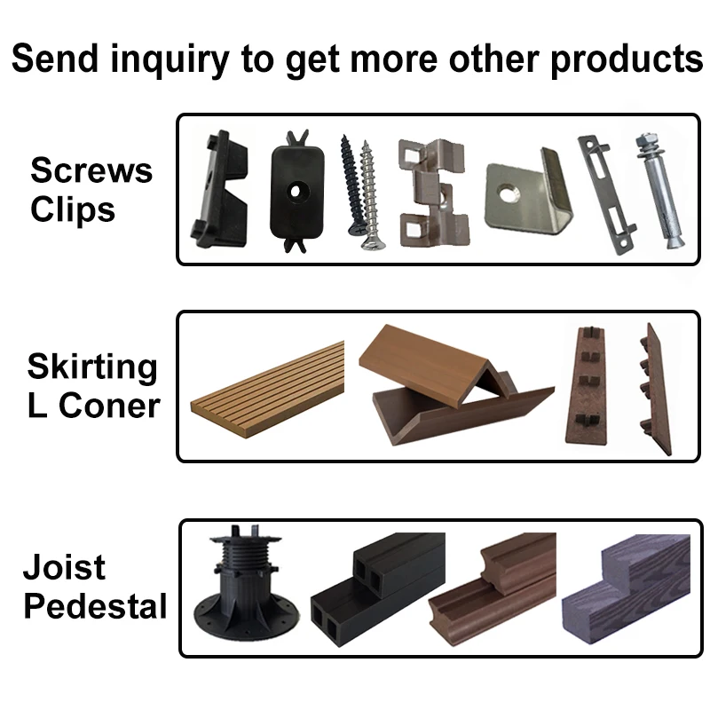 50 Clip Per Pavimenti In Legno WPC - Con Viti | Distanziatori 6 Mm Per Decking - Foto 8