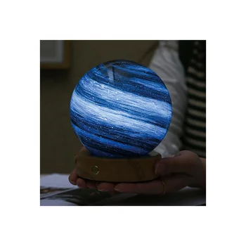 Customized Creative LED Night Light Planet Lamp with Starlight Glass Ball Decorative Lighting for Home Design