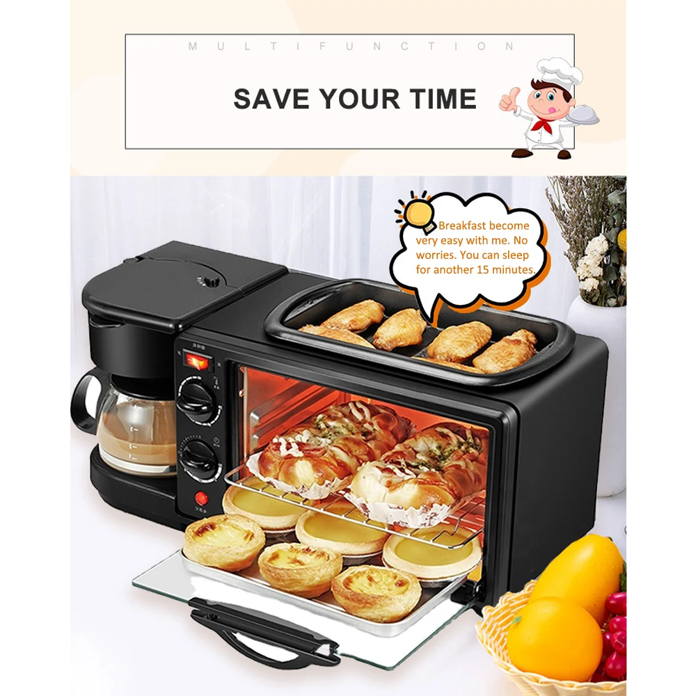 2 In 1 Breakfast Maker: Electrical Toaster And Egg Cooker